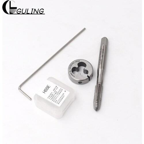 GULING HSSE Tap and die set M1X0.25 Hand Taps and Round Dies