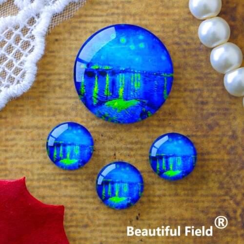 12mm 25mm 14mm 16mm 18mm 20mm Photo Glass Cabochons Round Cameo Set Handmade Settings Stone Painting GHNF696