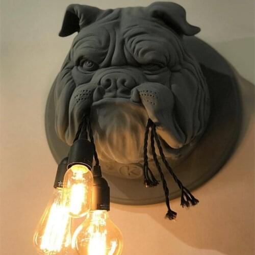 Amsterdam wall lamp bulldog lamp Decoration Corridor Personalized Home Decor Wall Sonces Lighting Designer Ktv bedside wall lamp