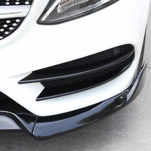 New Car Front Bumper Lip Splitter Spoiler Sticker for Mercedes Benz C Class W205 C180 C200 C220 C250 C300 C350 C400 C450