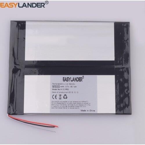 Easylander 3.7V 9500mAh Polymer Li-ion Battery For Tablet 10.1'' inch CHUWEI VI10 PRO VI10 battery Chiwei Vi10 pro battery