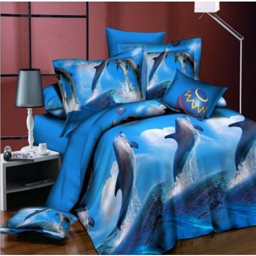 Bedclothes 3d Bedroom Bedding Set Quilt Cover Set Reactive Printing 200*230cm Beds Super Soft Warm Sheets Bedlinen Western Style