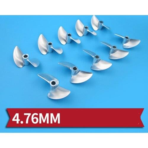 1PC CNC Two-blade Propeller 38mm 40mm 42mm 44mm 50mm 52mm CW CCW Propellers Aluminum Alloy P1.4 4.76mm Hole Props for RC Boats