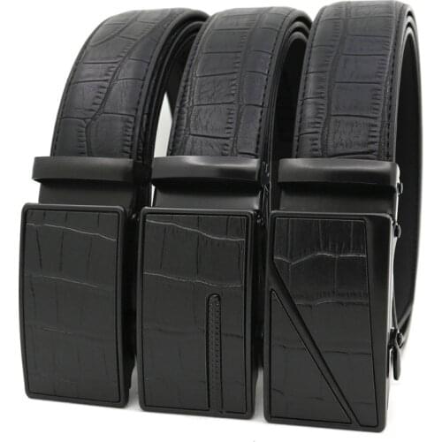 Belts For Men High Quality Cow Genuine Leather Designer Belt Male Fashion Classic Vintage Automatic Buckle Strap For Cowboy Jean