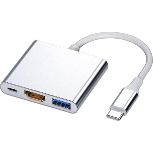 Type C Hub USB C Docking Station Type C to HDMI USB3.0 USB-C Charger Adapter for mobile phone laptop type c converter 3 in 1