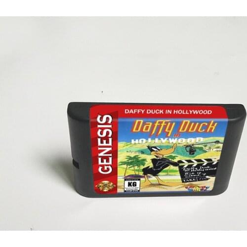 Daffy Duck in Hollywood - 16 Bit MD Game Card for Sega Megadrive Genesis Video Game Console Cartridge