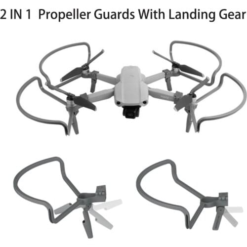 Drone Propeller Guards with Heightening Landing Gears Propellers Protector Shielding Rings For DJI Mavic Air 2 Accessories