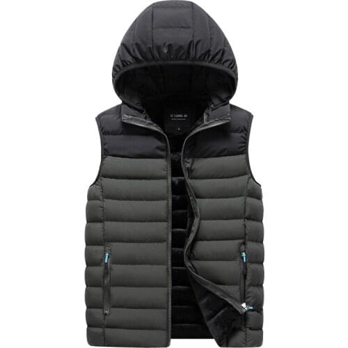 Mens Vest Jacket Men New Autumn Warm Sleeveless Jackets Male Winter Casual Waistcoat Vest Clothing