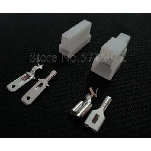 2 Hole 6.3mm Map Sensor Connector Auto Wiring Harness Socket For Toyota