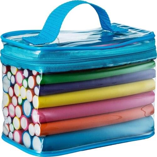 42-pack Soft Twist Foam Hair Rollers 7 Sizes Foam Reusable Non Heating Safe Magic DIY Styling Stick Tool For Hairstyle