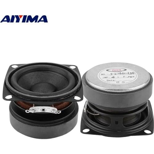 AIYIMA 2Pcs Portable Audio Speaker 4 Ohm 15 W Full Range Loudspeaker DIY Sound Mini BT Speaker For Home Theater