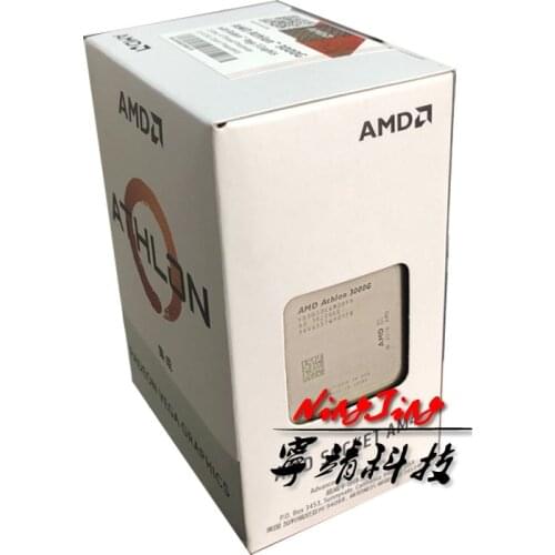 AMD Athlon 3000G X2 3000G 3.5 GHz Dual-Core Quad-Thread CPU Processor YD3000C6M2OFH Socket AM4 New and come with the cooler