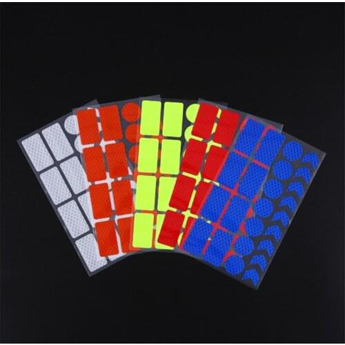 Car Reflective Stickers bike Reflective Stickers Fluorescent Motorcycle Night Safty Warning Reflector Film car sticker car stuff