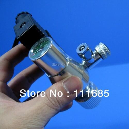 Free Shipping, UP High Quality Aquarium CO2 Regulator One Low Pressure Gauge Solenoid Magnetic Valve
