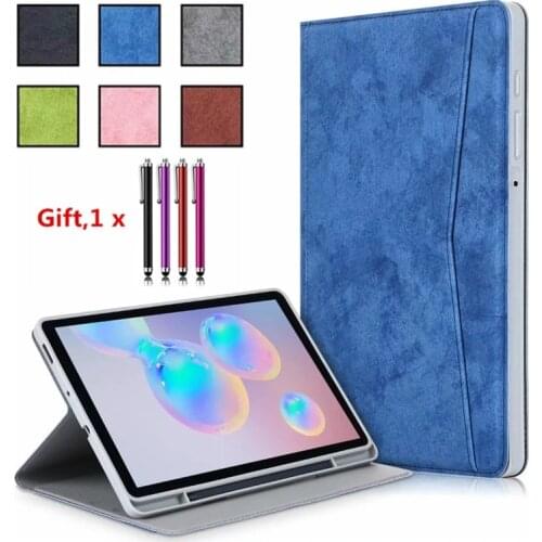 For Samsung Galaxy Tab S6 Lite Case 10.4" SM P610 P615 Case with Pencil Holder Soft TPU Back Cover for Samsung Tab S6 Lite Case