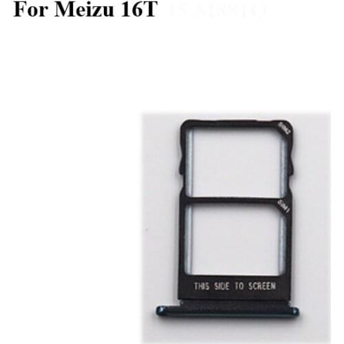 For Meizu 16T New Tested Sim Card Holder Tray Card Slot For Meizu 16 T Sim Card Holder Replacement Parts Meizu16t