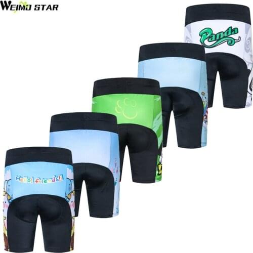 Weimostar Kids Bike Shorts 3D Padded Boys Girls Cycling Shorts Shockproof MTB Road Children Bicycle Short Tights Quick Dry S-XXL