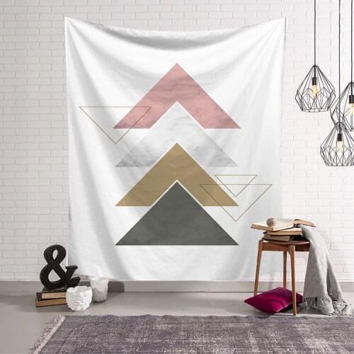 Geometric patterns Wall Rugs Tapestry Hanging Decor Dorm Room Decoration Tapestry Psychedelic Wall Prints 95x73 cm
