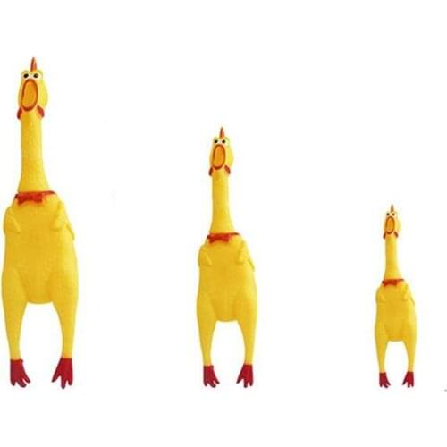 Hot Sell Funny Sounding Pet Toy Dog Toys Chicken Squeak Cock Screaming Squeeze Cat Toy Shrilling Decompression Cute Pet Products