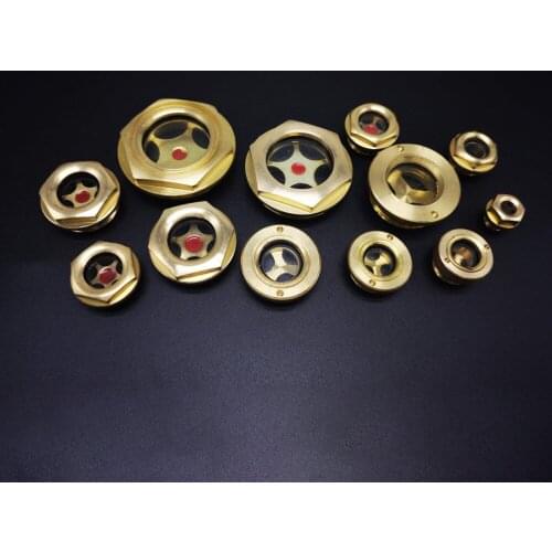 M10/12/14/16/20...M60 Metric Male Brass Oil Level Sight Glass Window Use In Air Compressor Lathe