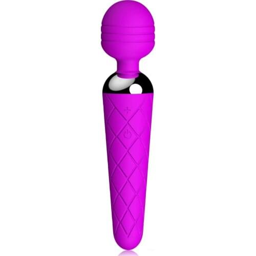 Powerful Dildo Vibrator AV Stick Magic Wand Clit Stimulator Body Massager USB Rechargeable Adult Sex Toy for Women Waterproof