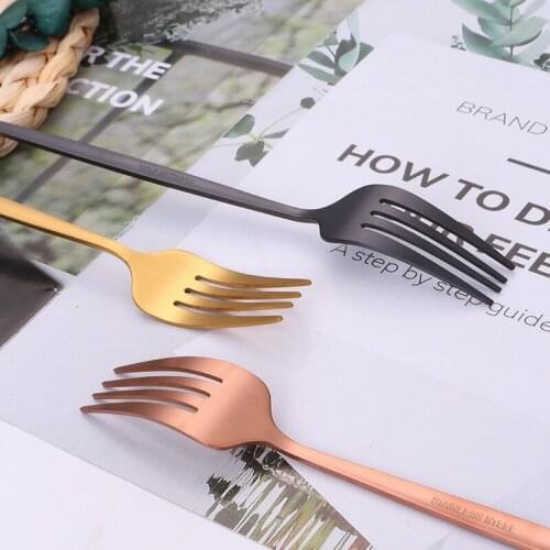 Matte Dinner Forks Stainless Steel Cutlery Set 1pcs Complete Dinnerware Kitchen Silverware Tableware Sets Eco Friendly Flatware