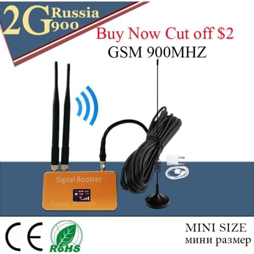 New!! 3G Cellular Amplifier 900mhz GSM Signal Booster GSM Repeater Telephone Signal Booster 2G 900Mhz Cell Phone Signal Booster