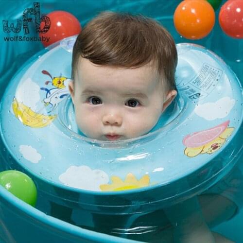 Wholesales 5pcs/lot New Baby Kids Infant double handrail safety air bag Adjustable Swimming Neck Float Ring Safety Aid Tube 2014