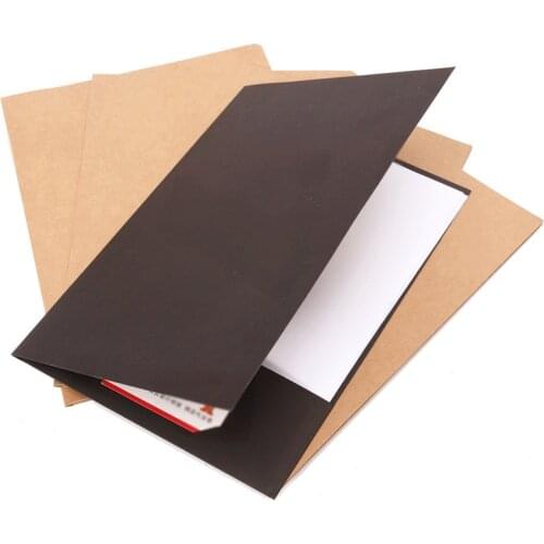 20pcs Special Kraft Folder Single A4/a5 File Set Paper Capa-citor Presentation Contract Mix To Work In An Office Logo Customized