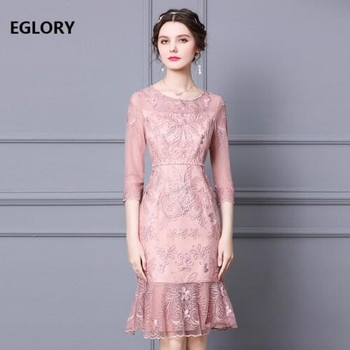 XXXL Dress Vestidos De Festa 2021 Spring Summer Party Cocktail Women Luxurious Embroidery Beading Deco Sexy Mermaid Dress Pink