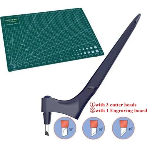 Craft Cutting Tools 360 Rotating Blade Paper-Cutter 3 Replace Blade Craft Cutting Knife DIY Art Wear-Resisting Art Cutting Tool