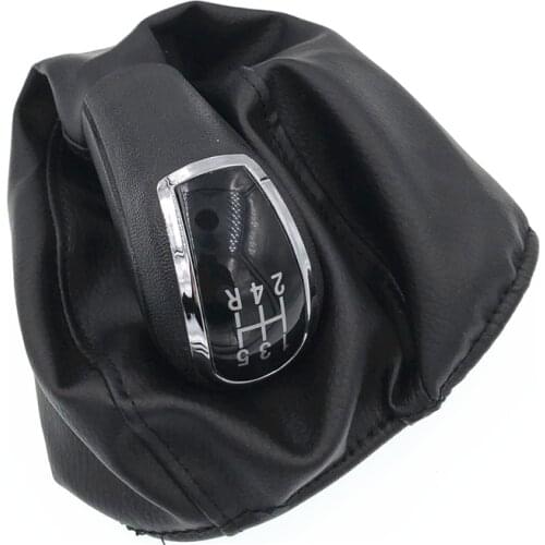 High Quality 5 Speed Car Stick Gear Shift Knob With Gaitor Boot Cover HZTWFC-10.10 For Mercedes Benz C-Class W203 S203