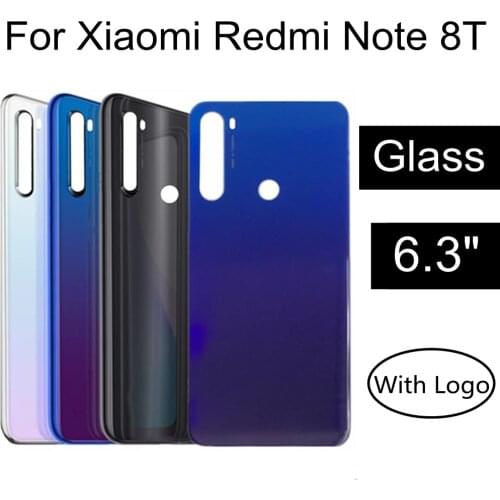 6.3" For Xiaomi Redmi Note 8T Back Battery Cover Glass Panel note 8 T Rear Door Housing Case For Redmi Note 8T Battery Cover