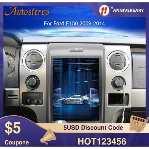 Tesla Style Android9.0 PX6 Vertical Screen Car GPS Navigation For Ford F150 2009-2014 Head Unit Multimedia Player Auto Radio DSP