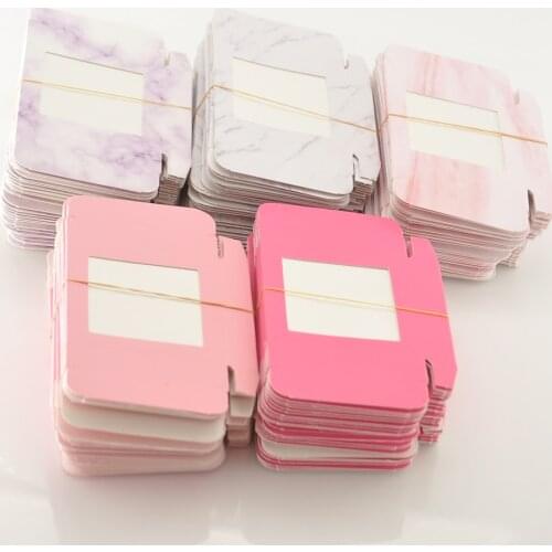 100/pack wholesale paper eyelash packaging box lash boxes packaging custom logo faux cils 25mm mink eyelashes square case vendor