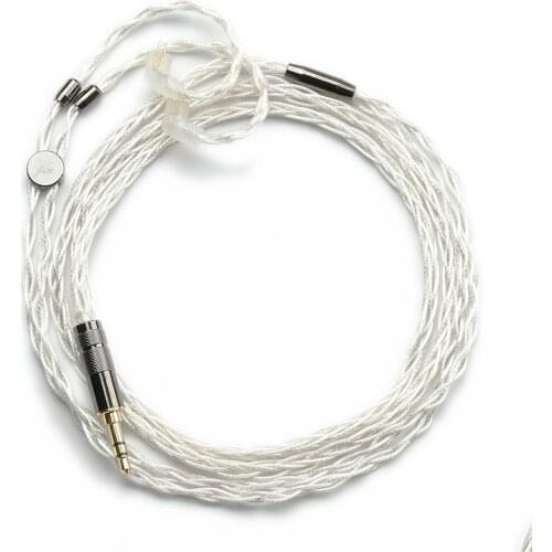 Single crystal silver alloy headset upgrade cable MMCX 0.78 4.4 2.5 3.5 balanced cable