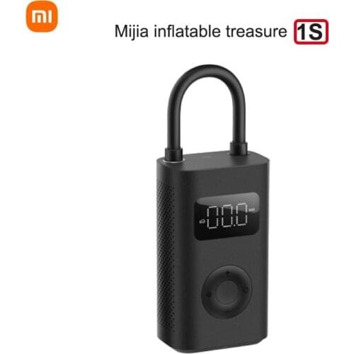 Upgraded Xiaomi Mijia Portable Smart Digital Tire Pressure 1S Detection Electric Inflator Pump for Bike Motorcycle Car Football