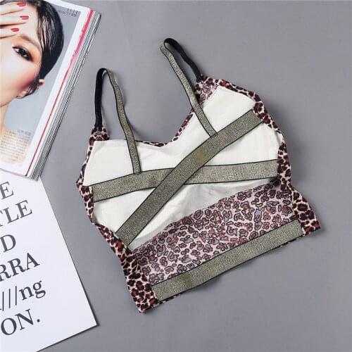 Leopard Women Tube Top Seamless Underwear Streetwear Sleeveless Camis Beauty Back Wrap Top Bra Sexy Tanks Bandeau Top