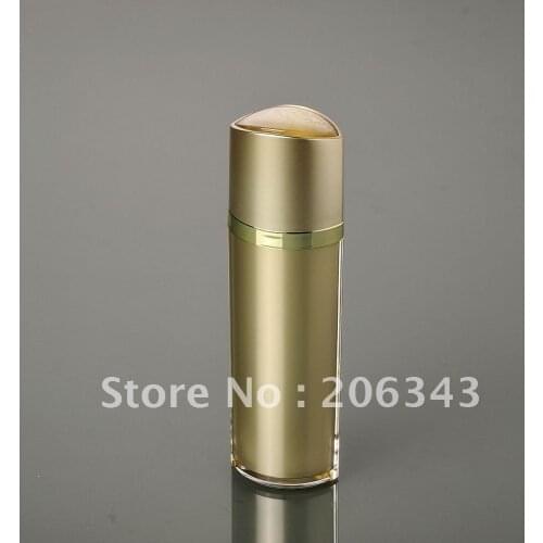 60ML GOLD acrylic bottle eye shape plastic bottle for serum/lotion/emulsion/foundation cosmetic packing pump bottle