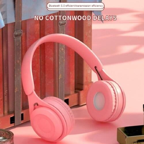 2021 new head-mounted wireless bluetooth headset mini version game subwoofer stereo headset universal fashion cute headset