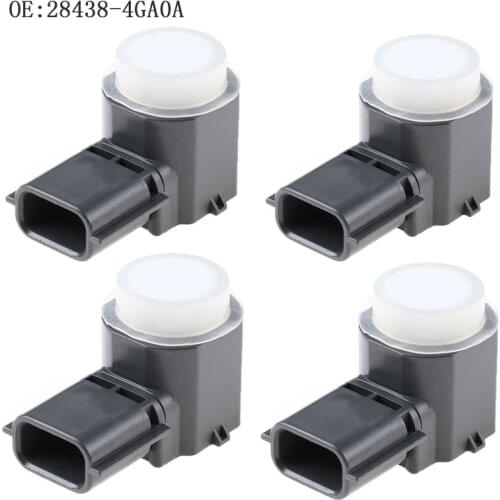 4PCS White Color New High Quality PDC Parking Sensor For Nissan 28438-4GA0A 284384GA0A