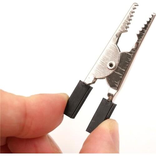 5pcs 52mm/55mm Plastic Handle Test Probe Metal Alligator Clips