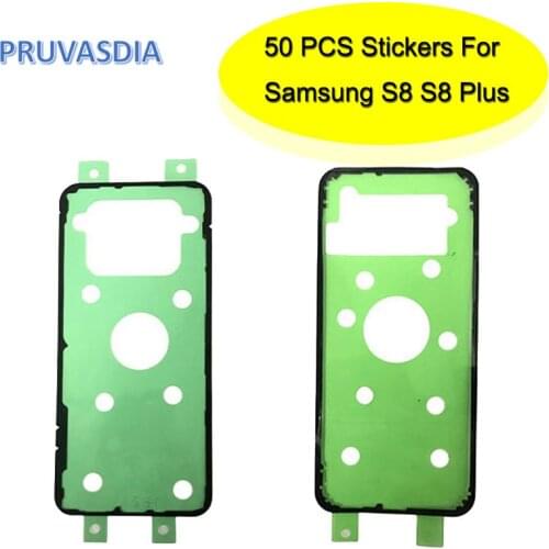 50 PCS Original LCD Back Battery Glass Cover Sticker For Samsung Galaxy S8 S8 Plus