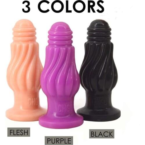 Sex Anal Butt Plug Deep Texture Anal Toys Butt Plug Screw Small Dildo Sexy Erotic Masturbator Female Male Couple Adult Toy