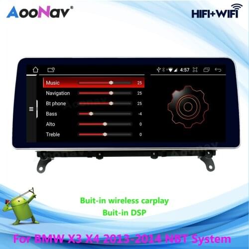 2 Din Android Car Radio For BMW X3 X4 2013-2017 NBT System Carplay Multimedia Stereo Receiver Auto Radio Player GPS Navigation
