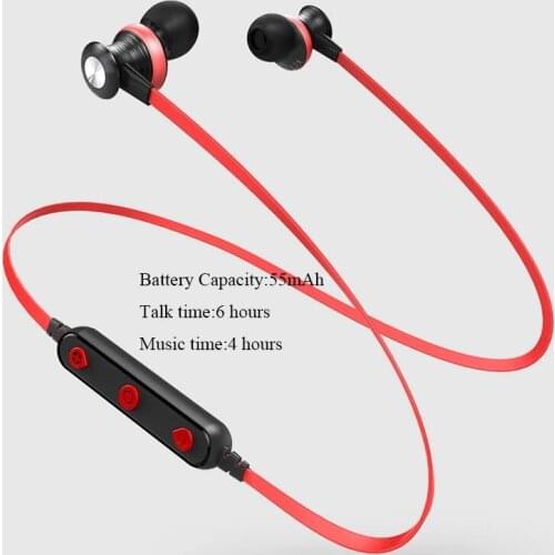 AWEI Bluetooth Earphone Headset Wireless Sport Stereo Noise Cancel Earfone Earpiece Earbuds Earphones For Mobile Phones B980BL