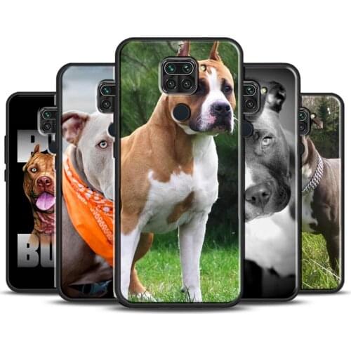 American Pitbull Terrier Case For Xiaomi Redmi Note 10 Pro 8T 9S 7 8 9 Pro Phone Cover For Redmi 9T 9C 9A K40 8A 7A