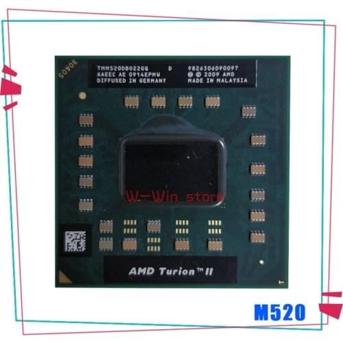 AMD Turion II Dual-Core Mobile M520 2.3 GHz Dual-Core Dual-Thread CPU Processor TMM520DBO22GQ Socket S1