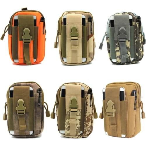 Outdoor Military Camping Equipment Tactical Camouflage Army Wallet Purse Bags Belt Pouch Holster Waist Case Mobile Phone Pouch