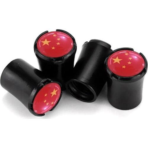 4pcs/Lot China Flag Car Tire Valve Caps For Morris Garages MG EV HS ZS MG3 Wheel Tires Air Dust Waterproof Screw Airtight Cap
